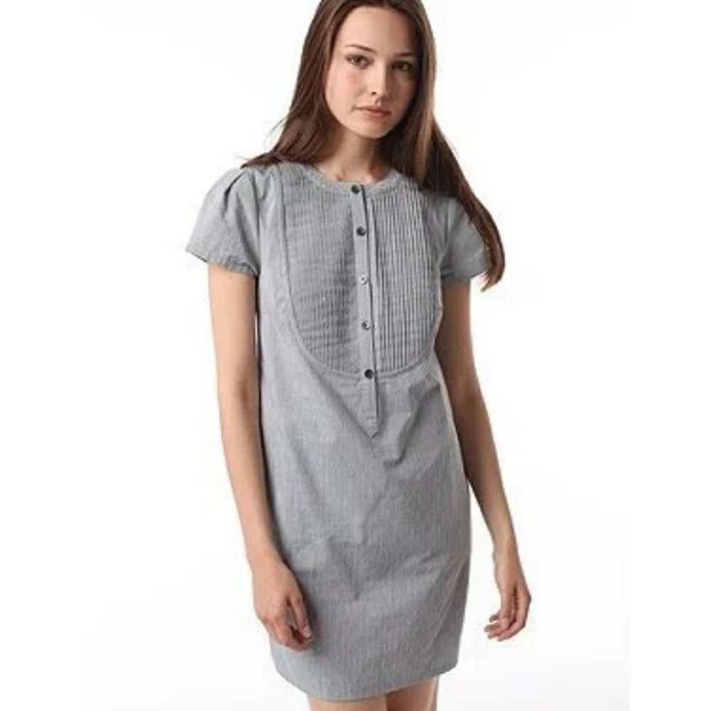 Cooperative UO Chambrey Pintuck Button Dress M